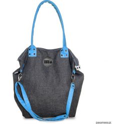 Torba Worek City Denim #TURKUS. Szare torebki klasyczne damskie marki Pakamera, z denimu. Za 189,00 zł.