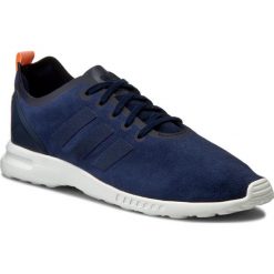 Buty adidas - Zx Flux Smooth W S82887 Nindig/Nindig/Ltflor. Niebieskie buty sportowe damskie Adidas, na co dzień, w paski, z tworzywa sztucznego, retro, bez obcasa, na płaskiej podeszwie, z paskami. W wyprzedaży za 209,00 zł.