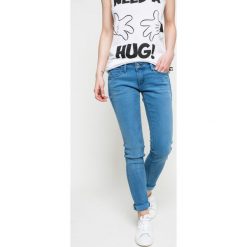 Hilfiger Denim - Jeansy. Niebieskie jeansy damskie Hilfiger Denim, z elastanu, z obniżonym stanem. W wyprzedaży za 339,90 zł.