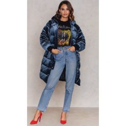Kurtki damskie: NA-KD Trend Aksamitna kurtka – Blue