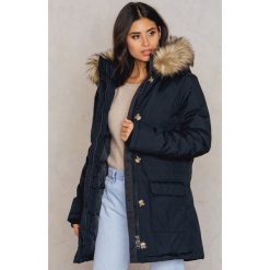 NA-KD Parka midi - Black. Niebieskie parki damskie marki NA-KD, z satyny. Za 445,95 zł.