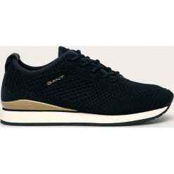 Gant - Buty Bevinda. Niebieskie buty sportowe damskie GANT, bez wzorów, ze skóry, sportowe. Za 479,90 zł.
