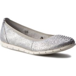 Półbuty TAMARIS - 1-22109-28 Silver Struct. 927. Szare półbuty damskie skórzane marki Tamaris, na płaskiej podeszwie. W wyprzedaży za 159,00 zł.