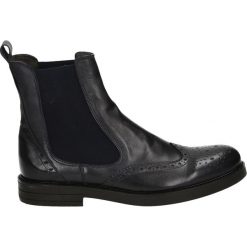 Botki męskie - 5012-1 CRU BL. Czarne botki męskie Venezia, ze skóry. Za 229,00 zł.