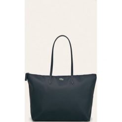 Lacoste - Torebka. Czerwone torby damskie na zakupy Lacoste, w paski, z poliesteru, na ramię, duże, bez dodatków. Za 419,90 zł.