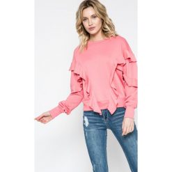 Missguided - Bluza. Różowe bluzy damskie marki Missguided, bez wzorów, z bawełny, bez rękawów, bez kaptura. W wyprzedaży za 39,90 zł.