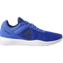 Niebieskie Buty treningowe Reebok Flexagon Energy Tr M DV4780. Niebieskie buty sportowe męskie Reebok, z gumy, bez zapięcia. W wyprzedaży za 239,00 zł.