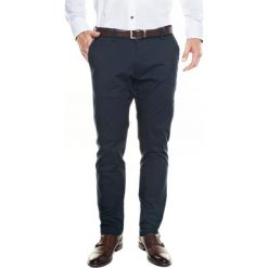 Spodnie mare 217 granatowy 0001 slim fit. Niebieskie spodnie męskie Recman, m, bez wzorów. Za 149,00 zł.