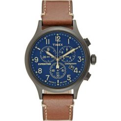 Timex EXPEDITION GRID SHOCK Zegarek chronograficzny blue/brown. Czarne zegarki męskie Timex. Za 459,00 zł.