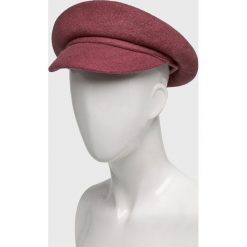 Answear - Kaszkiet. Różowe czapki damskie ANSWEAR, bez wzorów, z poliesteru. W wyprzedaży za 59,90 zł.