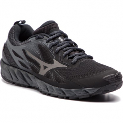 Buty MIZUNO - Wave Ibuki Gtx GORE-TEX J1GJ185949 Blk/Metals. Czarne buty sportowe męskie Mizuno, ze skóry ekologicznej, bez zapięcia, do biegania, mizuno wave, gore-tex. W wyprzedaży za 379,00 zł.