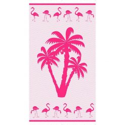 Kąpielówki męskie: Fouta „Pompano” w kolorze różowym – 160 x 90 cm