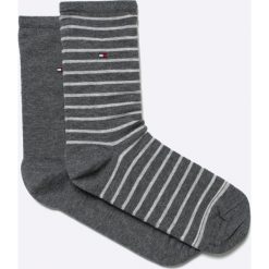 Tommy Hilfiger - Skarpetki (2-pack). Szare skarpetki damskie marki TOMMY HILFIGER, z elastanu. Za 44,90 zł.
