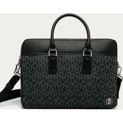 Tommy Hilfiger - Torba. Czarne torby męskie skórzane TOMMY HILFIGER, w paski, ze skóry ekologicznej. Za 749,90 zł.