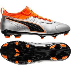 Buty piłkarskie Puma One 3 Lth Fg M 104743 01. Pomarańczowe buty sportowe męskie Puma, z materiału, na sznurówki, do piłki nożnej. W wyprzedaży za 299,00 zł.