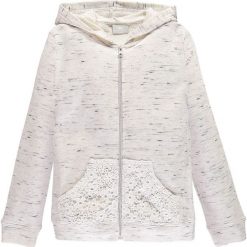 Mek - Bluza dziecięca 122 cm. Białe bluzy dziewczęce Mek, bez wzorów, z elastanu, bez rękawów, z kapturem. Za 139,90 zł.
