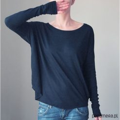 Wąski rękaw Czarny bez nadruku. Czarne t-shirty damskie Pakamera, z nadrukiem, bez kołnierzyka. Za 99,00 zł.