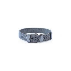 Bransoletka damska Steel Strap. Szare bransoletki damskie marki Moderntime, z satyny, ze stali. Za 39,90 zł.