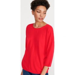 Gładki sweter - Czerwony. Czerwone swetry damskie Reserved, s, bez wzorów, bez rękawów, bez kaptura. Za 59,99 zł.