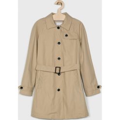 Tommy Hilfiger - Trencz dziecięcy 140-176 cm. Kurtki dziewczęce TOMMY HILFIGER, w paski, z bawełny, bez kaptura. W wyprzedaży za 449,90 zł.