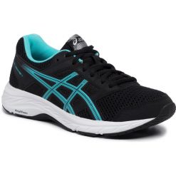 Buty ASICS - Gel-Contend 5 1012A234 Black/Ice Mint 003. Czarne buty sportowe damskie Asics, z materiału, sportowe, do biegania. W wyprzedaży za 189,00 zł.