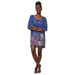 Desigual Sukienka Damska Top Melina L Ciemnnoniebieska. Szare topy damskie Desigual, l, bez wzorów, bez kołnierzyka. Za 349,00 zł.