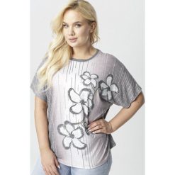 Szaro-Brązowa Bluzka Asironei. Pomarańczowe koszule damskie Born2be, xl, bez wzorów, bez kołnierzyka, bez rękawów. W wyprzedaży za 39,99 zł.