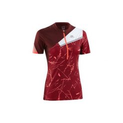 Koszulka do biegania krótki rękaw Perf Trail damska. Białe t-shirty damskie marki KALENJI, z elastanu. Za 79,99 zł.