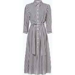 Marie Lund - Sukienka damska, niebieski. Niebieskie sukienki damskie Marie Lund, w paski, eleganckie, z koszulowym kołnierzykiem, bez rękawów, koszulowe. Za 279,95 zł.