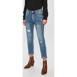 Answear - Jeansy. Niebieskie jeansy damskie ANSWEAR, s. W wyprzedaży za 119,90 zł.