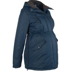 Kurtka ciążowa zimowa bonprix ciemnoniebieski. Niebieskie kurtki ciążowe bonprix, na zimę, z polaru. Za 269,99 zł.