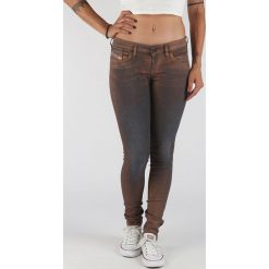 Diesel Skinzee Dżinsy Brązowy. Pomarańczowe jeansy damskie Diesel, bez wzorów, z elastanu. Za 1067,95 zł.