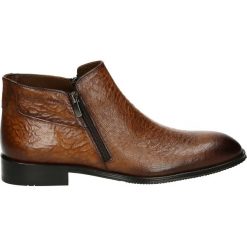 Botki męskie - 8202903 BRONZ. Brązowe botki męskie marki Venezia, ze skóry. Za 349,00 zł.