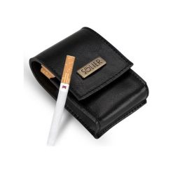 SKÓRZANE MĘSKIE ETUI NA PAPIEROSY SA14 STANDARD CZARNY. Czarne etui męskie marki Solier, ze skóry. Za 34,90 zł.