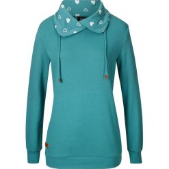 Bluza dresowa bonprix matowy kobaltowy. Niebieskie bluzy dresowe damskie bonprix, z dresówki, bez kaptura. Za 74,99 zł.