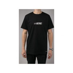 Basic T-shirt. Czarne t-shirty męskie 19th district, xl, bez wzorów, klasyczne, z klasycznym kołnierzykiem. Za 89,00 zł.
