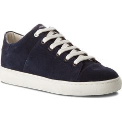 Sneakersy JOOP! - Coralie 4140003969 Dark Blue 402. Niebieskie półbuty damskie JOOP!, na co dzień, bez wzorów, ze skóry, bez obcasa, na płaskiej podeszwie, bez zapięcia. W wyprzedaży za 399,00 zł.