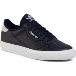 Buty adidas - Continental Vulc EG4590 Legink/Legink/Greone. Niebieskie półbuty męskie Adidas, na co dzień, bez wzorów, ze skóry, bez zapięcia. Za 379,00 zł.