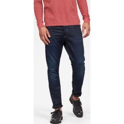 G-Star Raw - Jeansy. Niebieskie jeansy męskie G-Star RAW, z aplikacjami, retro, z podwyższonym stanem. W wyprzedaży za 329,90 zł.