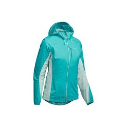 Kurtka turystyczna FH500 Helium Rain damska. Niebieskie kurtki damskie QUECHUA, l, bez wzorów, z poliesteru, bez kaptura. Za 299,99 zł.