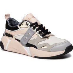 Sneakersy BLAUER - 9FMONROE01/LEA Mude/Gold. Brązowe półbuty damskie Blauer, z zamszu. Za 569,00 zł.