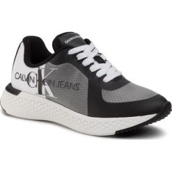 Sneakersy CALVIN KLEIN JEANS - Amadea B4R0867 Black/White. Szare półbuty damskie Calvin Klein Jeans, z jeansu. Za 599,00 zł.