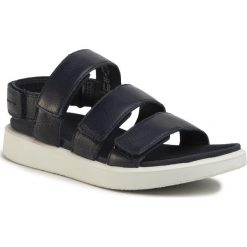 Sandały ECCO - Flowt W 27363301038 Marine. Niebieskie klapki damskie ecco, bez wzorów, ze skóry, bez obcasa. W wyprzedaży za 319,00 zł.