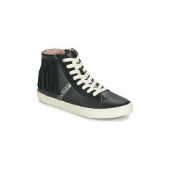 Buty Dziecko Geox J KILWI GIRL. Czarne trampki dziewczęce Geox, bez wzorów, bez zapięcia. Za 237,30 zł.
