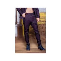 Jeansowe bojówki slim fit - Fioletowe. Fioletowe bez kategorii MALE-ME, z elastanu. Za 299,00 zł.