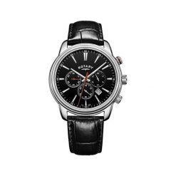 ZEGAREK ROTARY MONACO GS05083/04. Czarne zegarki męskie marki ROTARY, ze stali. Za 1090,00 zł.
