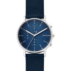 Zegarek SKAGEN - Signatur SKW6463 Blue/Silver. Niebieskie zegarki męskie Skagen. W wyprzedaży za 539,00 zł.