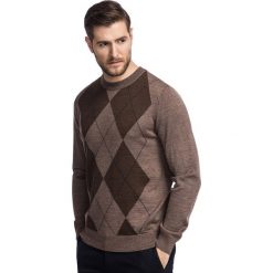 Sweter PIETRO SWER000323. Pomarańczowe swetry męskie Giacomo Conti, m, bez wzorów, z wełny, bez kołnierzyka, bez kaptura. Za 229,00 zł.
