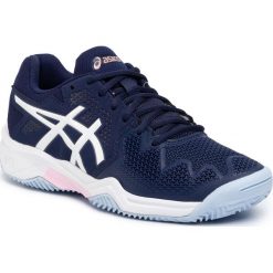 Buty ASICS - Gel-Resolution 8 Clay Gs 1044A019 Peacoat/Cotton Candy 401. Niebieskie buty sportowe damskie Asics, bez wzorów, ze skóry ekologicznej, sportowe, tenisowe. Za 319,00 zł.