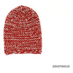 Czapka melanżowa unisex robiona na drutach. Brązowe czapki zimowe damskie marki Pakamera, z poliamidu. Za 69,00 zł.